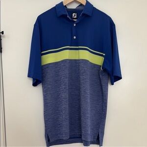 5/$25 FJ Blue & Green Golf Polo Shirt